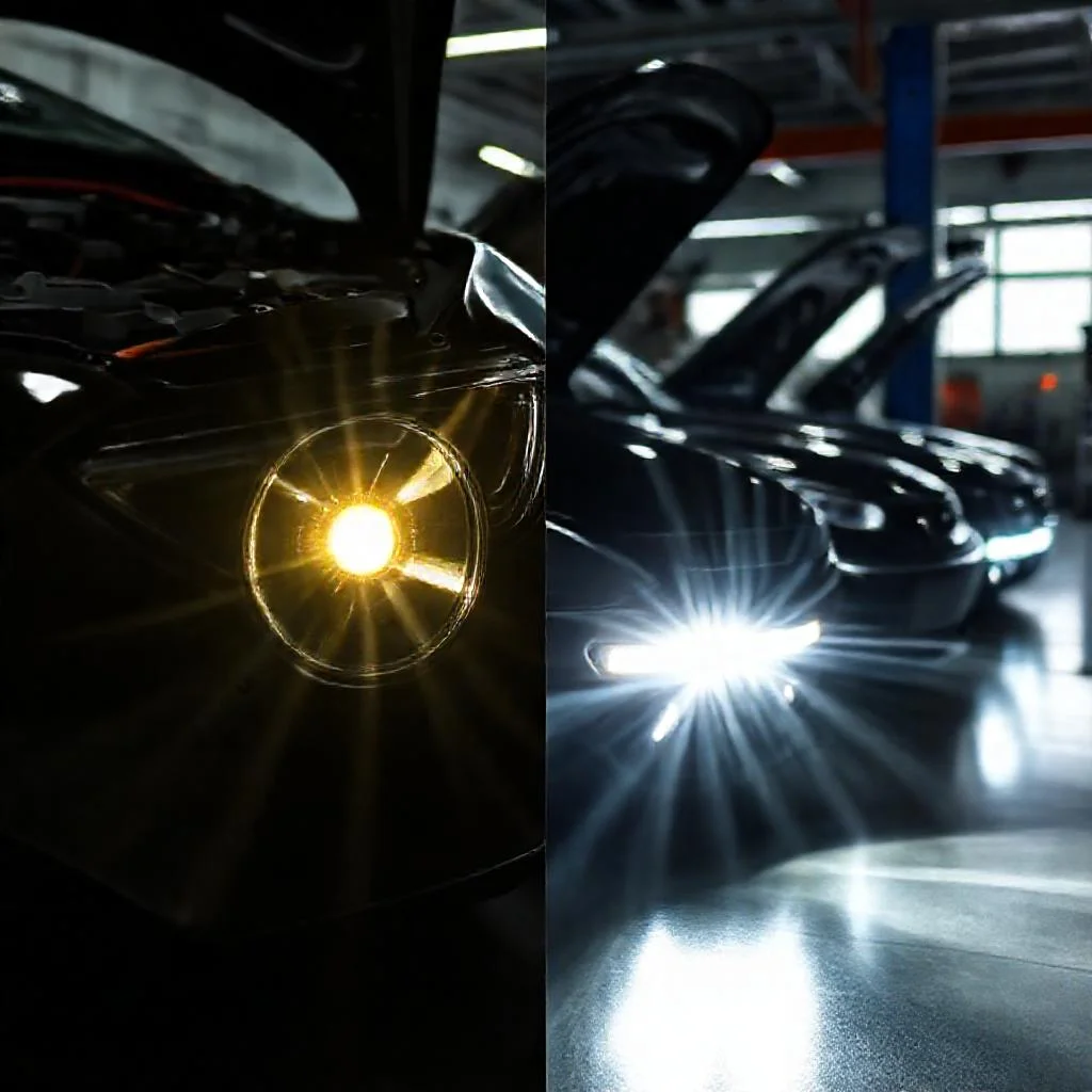 Светодиодные LED линзы против ксенона Hella 3R: сравнение яркости и ширины заливки - Фото 2